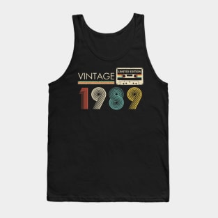 Vintage 1989 Limited Edition Cassette 35th Birthday Tank Top